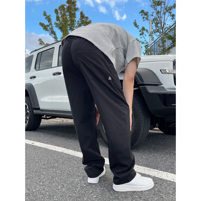 抖音小三角白标速干冲锋裤锥形运动裤男宽松休闲长裤k632/p35，女装休闲裤，星座223-1（原星座201）