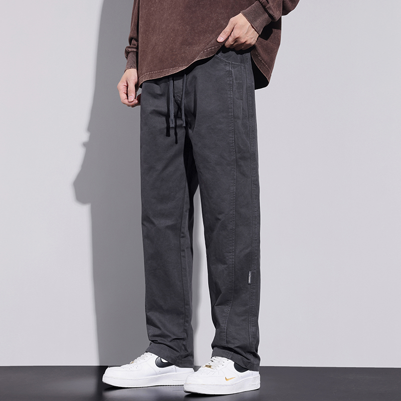 现货秋款休闲长裤子男士大码百搭工装直筒裤老钱风阔腿裤2902/p50，男装工装外套，星座223-1（原星座201）
