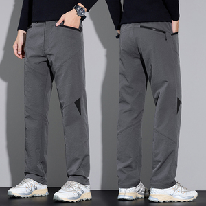 秋冬机能风拼接冲锋裤休闲西裤男户外工装拉链运动卫裤3903/特p42图片