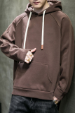 W702/p58日系高品质纯色连帽卫衣2023男女情侣百搭cityboy户外套，男装卫衣，星座223-1（原星座201）