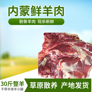 整只羔羊肉剔骨30斤一只羊肉无骨包邮绵羊烧烤串商用不含羊排肉