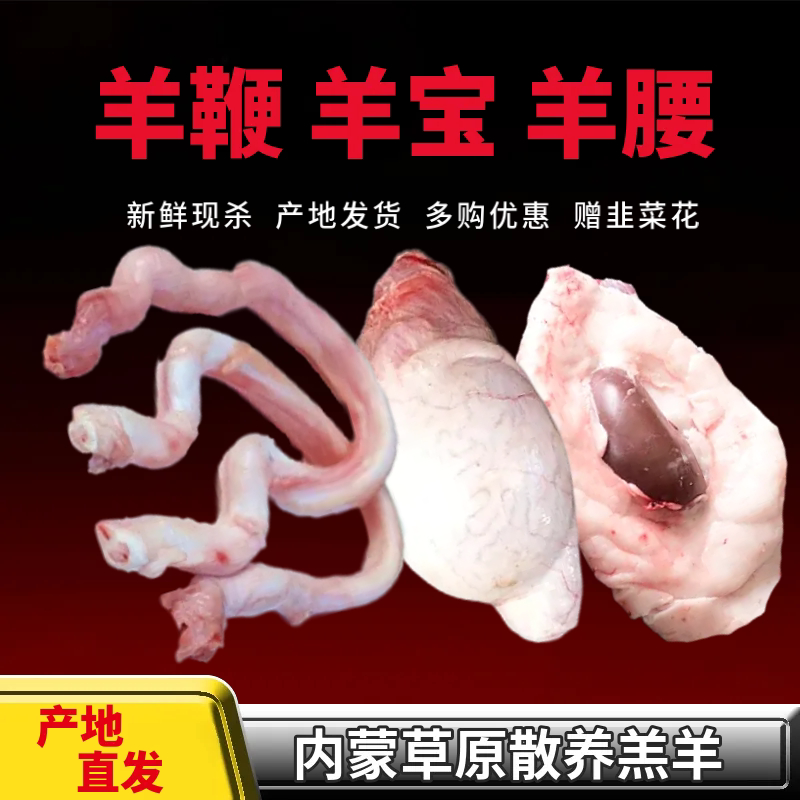 山野鲜内蒙古羊鞭绵羊肉草地散养