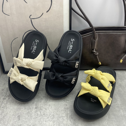 运动休闲鞋舒适蝴蝶结青年厚底