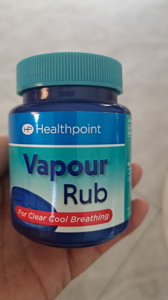 Vapour Rub英国Healthpoint薄荷精油按摩高113克大包装缓解咳嗽