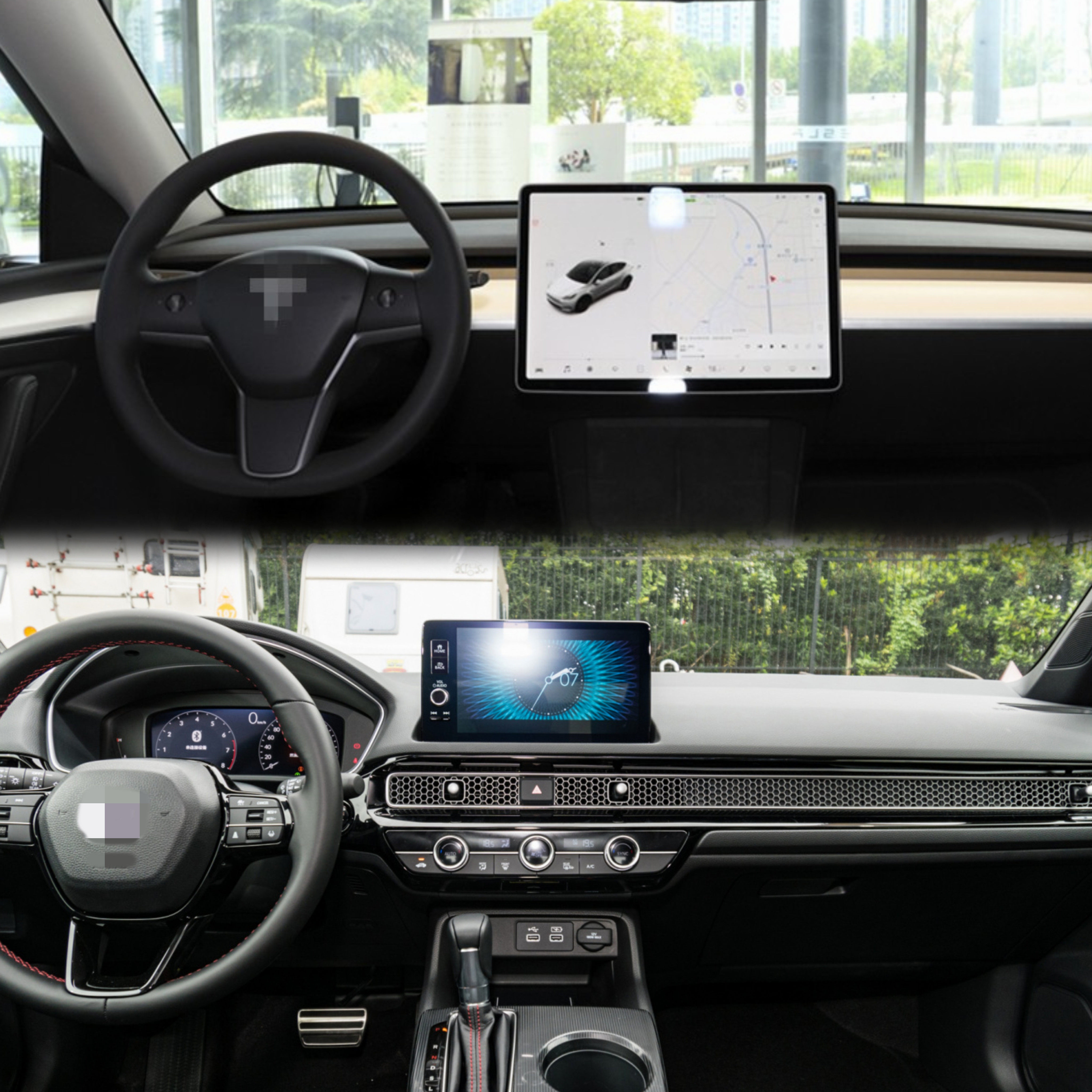 特斯拉3/Y出风口辅助架思域/型格