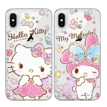 【粉丝福利款】Hello Kitty新款iPhoneX流沙手机壳6s流沙液体8动态苹果7plus女xs可爱卡通全包苹果保护套硅胶