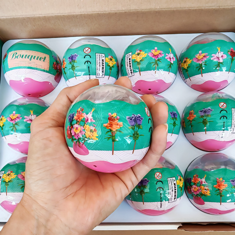 盲盒扭蛋泡泡萌粒积木卡通公仔