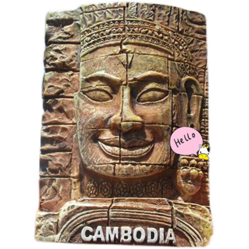 CAMBODIA LOCAL BUY FRIDGE MAGNETS ANGKOR WAT AND A VARIETY OF ETERNAL SMILE CAMBODIA SOUVENIRS
