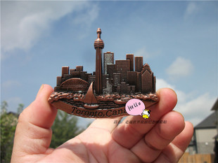 旅背冰箱贴 加拿大 多伦多 TORONTO CN塔 天际线 多款 金属 手信