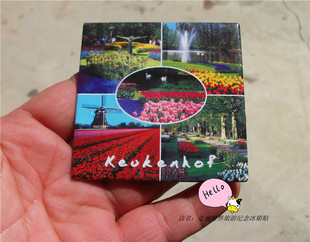 荷兰当地购买冰箱贴 KEUKENHOF 库肯霍夫公园 郁金香 喷泉多款