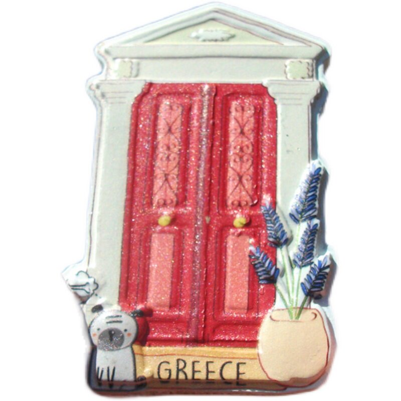 GREECE LOCAL BUY FRIDGE MAGNET GREECE BEAUTIFUL GATE GREECE OLIVE BRANCH A VARIETY OF SANTORINI