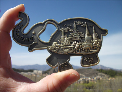 thailand大象玉佛寺嘟嘟车冰箱贴