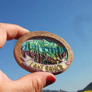 美国当地购买冰箱贴 太浩湖 Lake Tahoe 美景