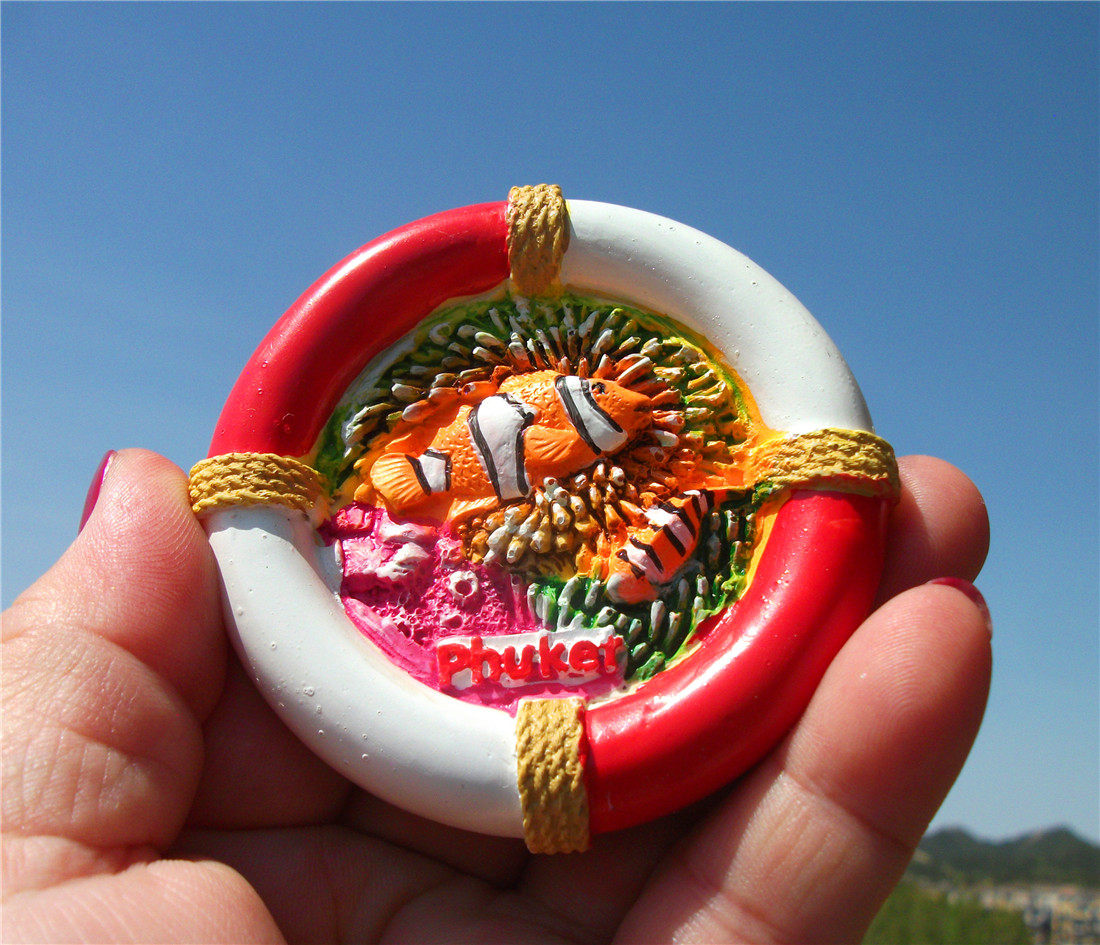 THAILAND LOCAL BUY FRIDGE MAGNET THAILAND PHUKET PHUKET ANEMONE SMALL FISH TRAVEL BACK