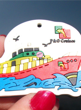 加拿大当地购买冰箱贴 著名邮轮 P&O CRUISES 软胶贴 6件包邮