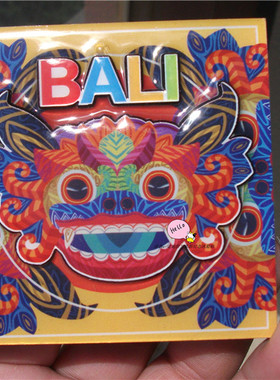 世界旅游纪念冰箱贴 印度尼西亚 巴厘岛 BALI 舞蹈 手信礼物
