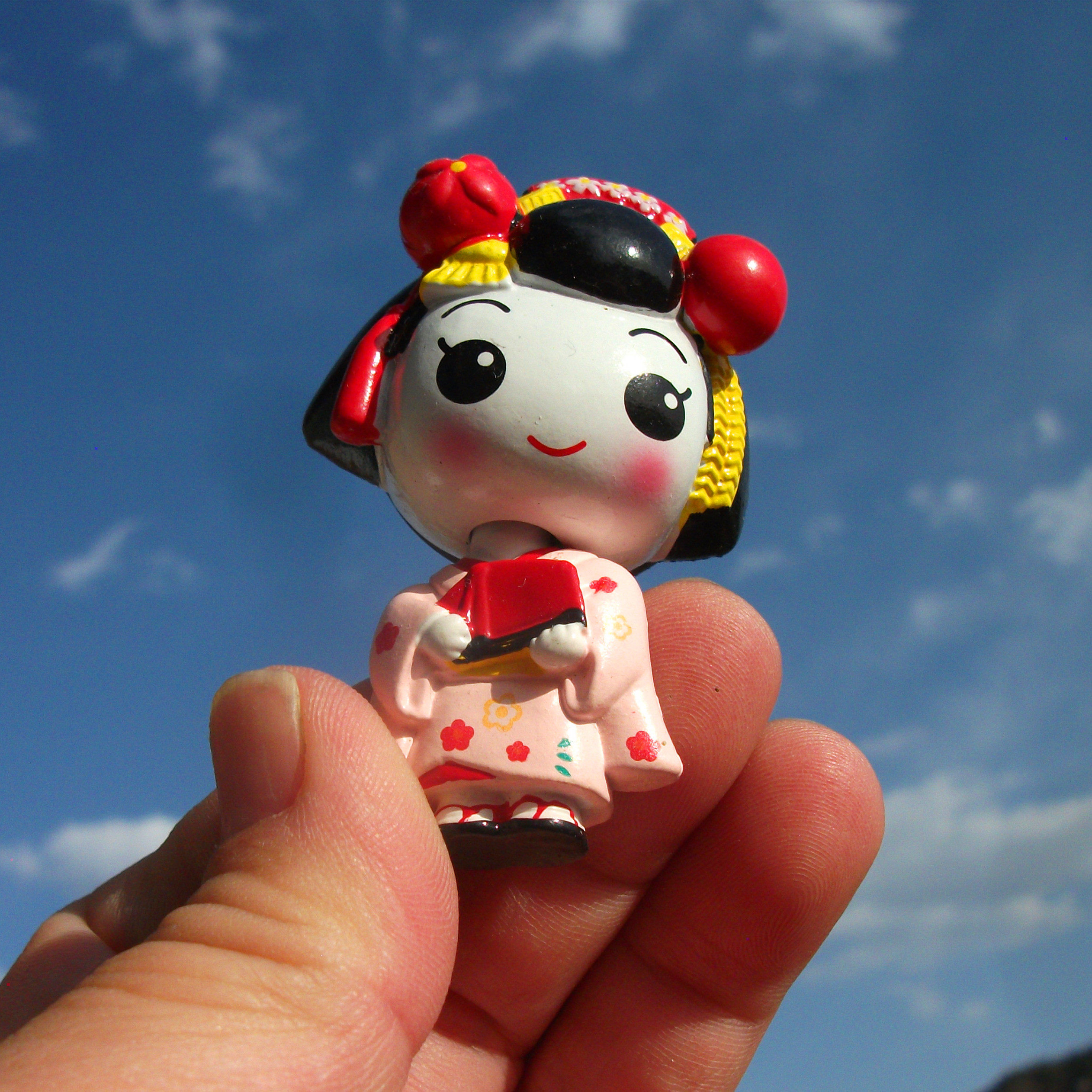 日本当地购买冰箱贴 q版富士山 樱花 舞伎 会动的冰箱贴