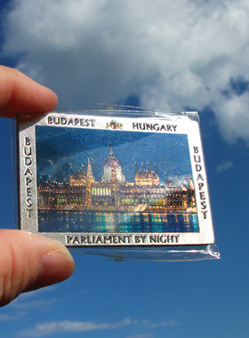 匈牙利当地购买冰箱贴 布达佩斯 BUDAPEST HUNGARY 市政大楼夜景