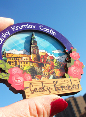捷克当地冰箱贴 CK小镇 CESKY KRUMLOV CASTLE KARLOVY VARY