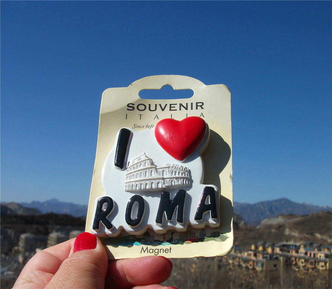 WORLD TRAVEL COMMEMORATIVE FRIDGE MAGNET ITALY ITALY ROME ARENA SEMI-BEAST GIFT GIFT