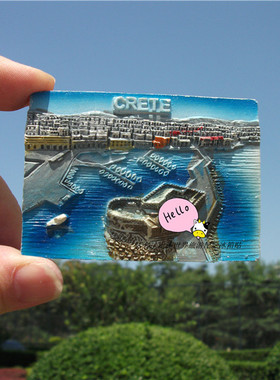 希腊当地贴 希腊 克里特岛 CRETE 手信
