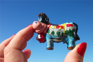 巴塞尔 施泰因 BASEL MAGNET GRUYERE 吐舌小牛 瑞士当地冰箱贴