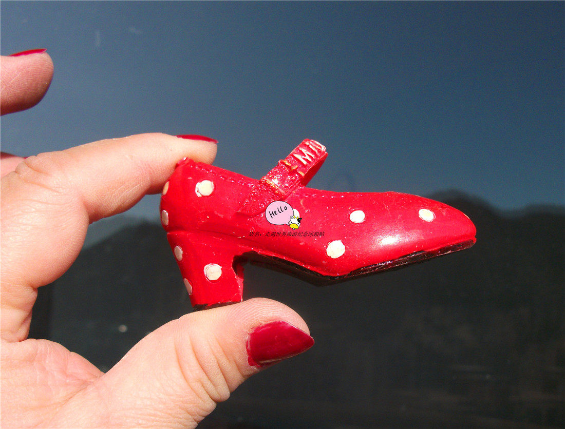 BUY FRIDGE MAGNETS LOCALLY IN SPAIN BEAUTIFUL DANCING SHOES ARE AVAILABLE IN TWO COLORS