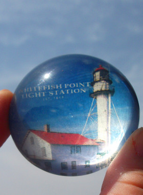 美国当地购买冰箱贴 Whitefish Point Lighthouse 白鱼角灯塔