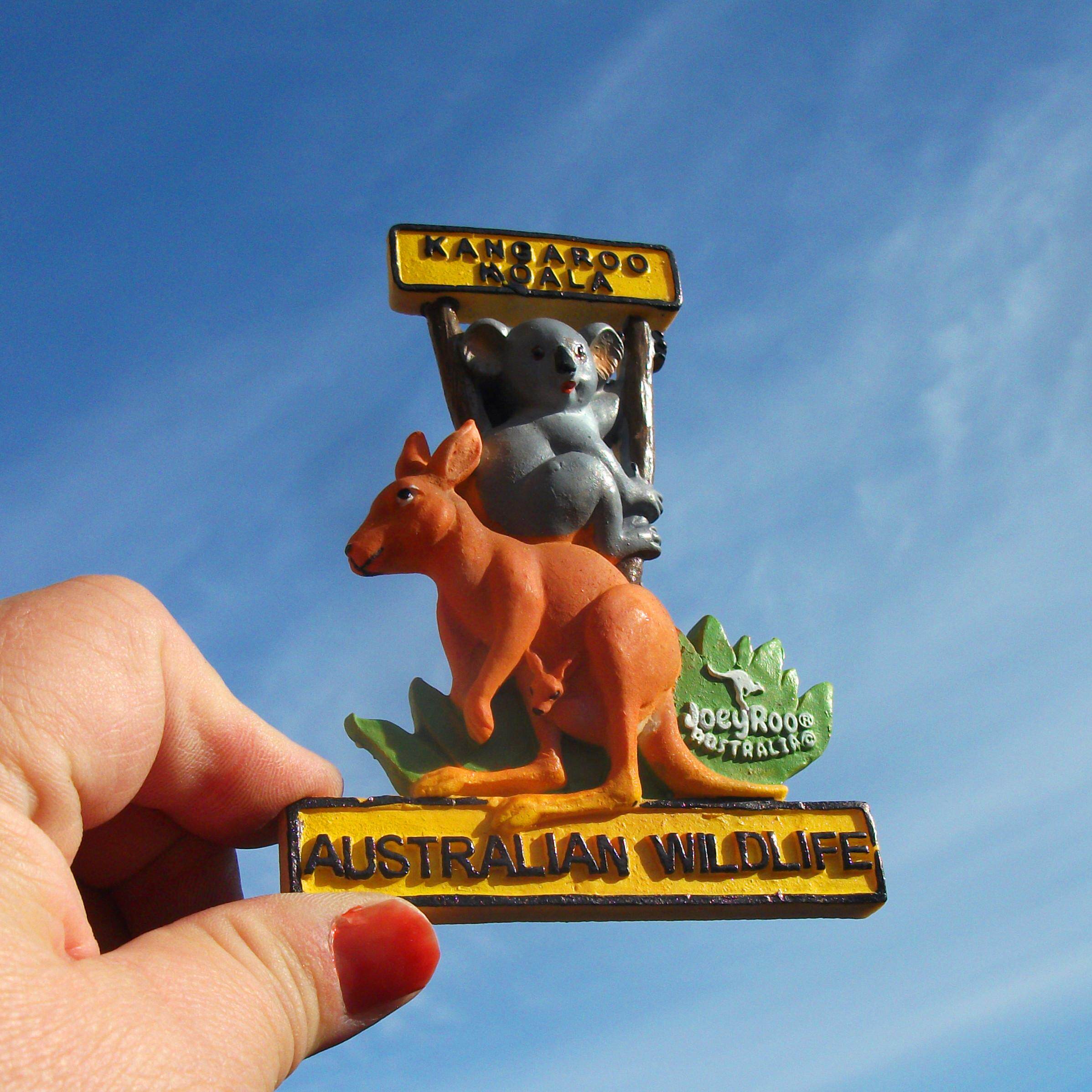 TRAVEL COMMEMORATIVE FRIDGE MAGNET AUSTRALIA AUSTRALIA BACKPACKING LITTLE KOALA SOUVENIR GIFT