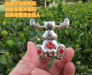 世界旅游纪念冰箱贴 加拿大 CANADA MOOSE 卡通 驯鹿当地购买带回