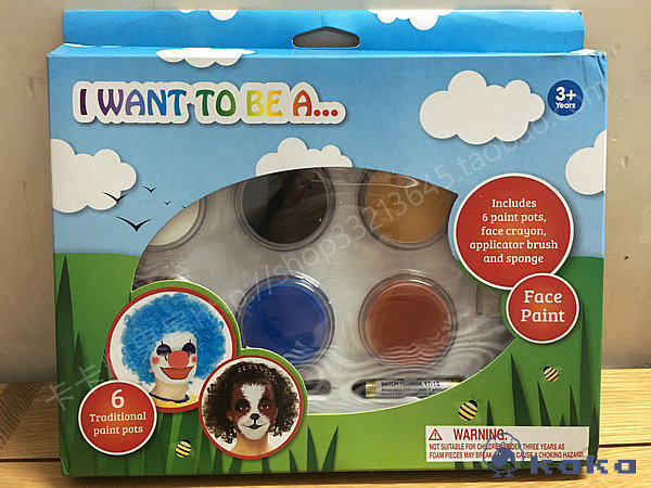 出口新西兰 面部彩绘 人体彩绘 万圣节生日party彩绘颜料 超值装