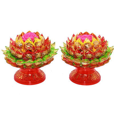 年货新年乔迁七彩莲花糖塔