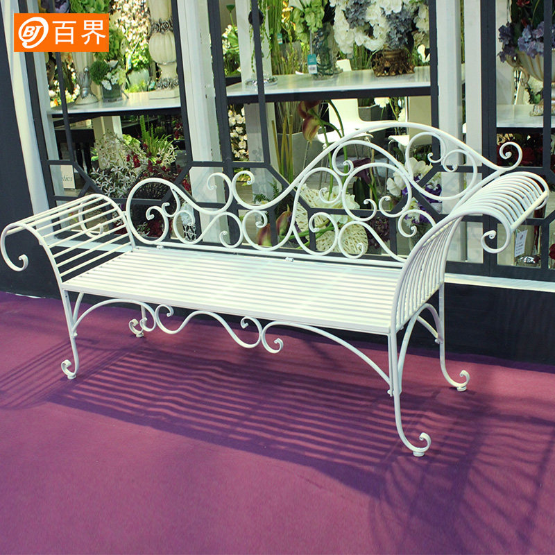 欧式铁艺贵妃椅现代简约沙发椅田园躺椅 婚庆道具婚纱拍摄美人榻