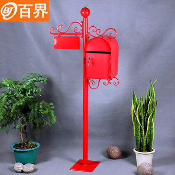 欧式铁艺别墅信报箱庭院田园户外