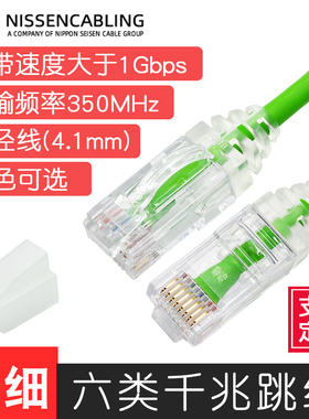 日线极细柔软网线SPG6多股千兆六类跳线NIPPON CAT6 高速细线纯铜