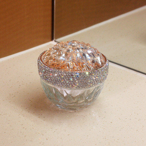 高档镶钻水晶粉底液分装瓶