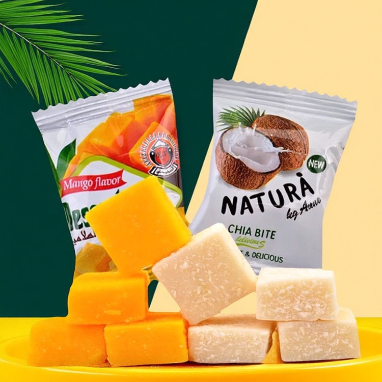 泰国风味COCO椰子糕芒果糕椰香QQ橡皮软糖结婚喜糖果儿童休闲零食