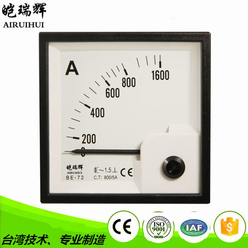 皑瑞辉（AIRUIHUI)BE72AC800/5A交流电流表BE72指针电表 转速表