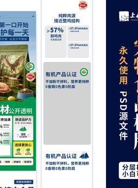 宠物食用品详情页ps店铺装修服务美工包月设计模板小红书抖店跨境