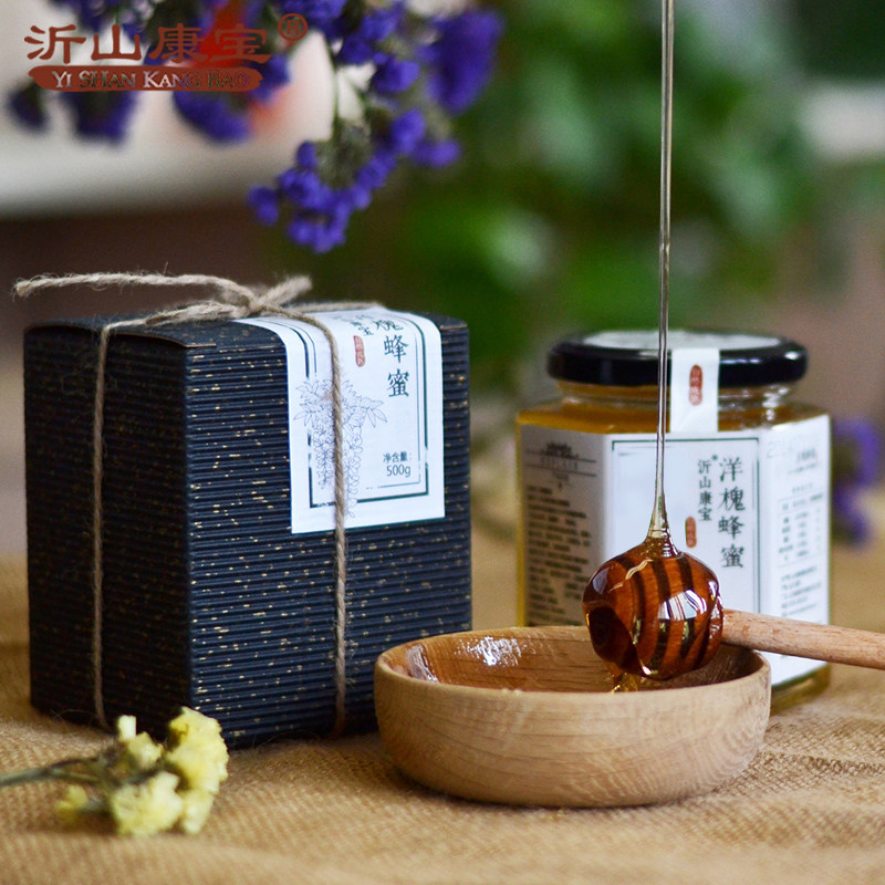 【买2发3】沂山康宝洋槐蜂蜜500g品质成熟槐花蜂蜜深山农家自产