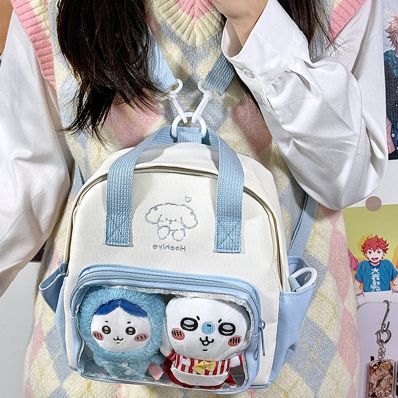 日系ins原创小食量双肩痛包