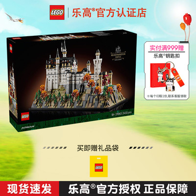 LEGO乐高建筑系列21063新黑天鹅城堡男孩女孩拼搭积木玩具礼物