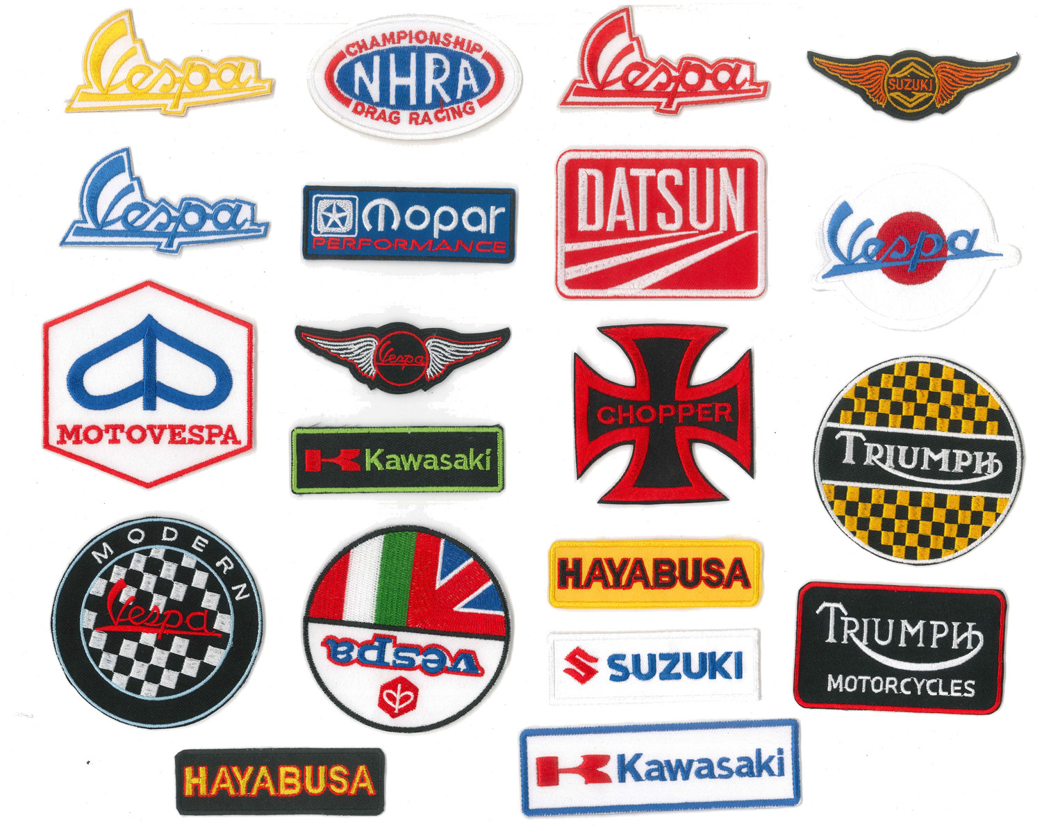 2025 赛车 个性车标标布贴 Racing Car patch 背胶魔术贴刺绣袖章