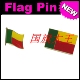 FLAG 商务会展 PIN 金属胸针 Benin 贝宁 国旗徽章