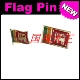斯里兰卡 Lanka 国旗徽章 商务会展 金属胸针 Sri FLAG PIN