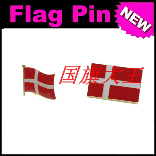 商务会展 丹麦 国旗徽章 金属胸针 Denmark FLAG PIN
