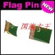 FLAG 商务会展 PIN 金属胸针 Turkmenistan 土库曼 国旗徽章