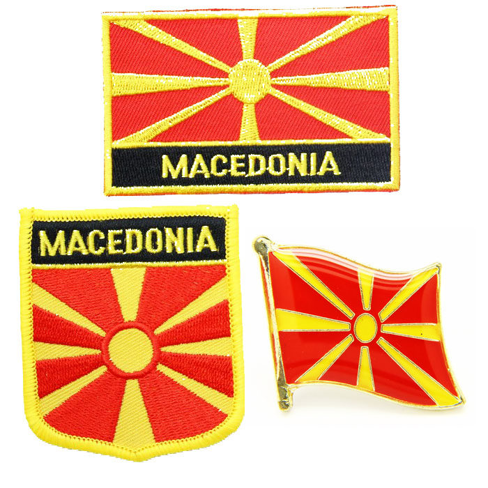 马其顿国旗布贴徽章肩章