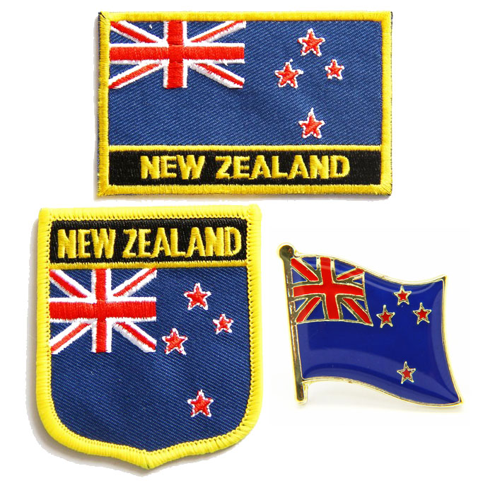 193 new zealand flag pin patch 新西兰国旗布贴