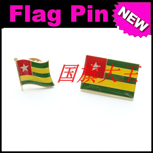 商务会展 多哥 国旗徽章 金属胸针 Togo FLAG PIN